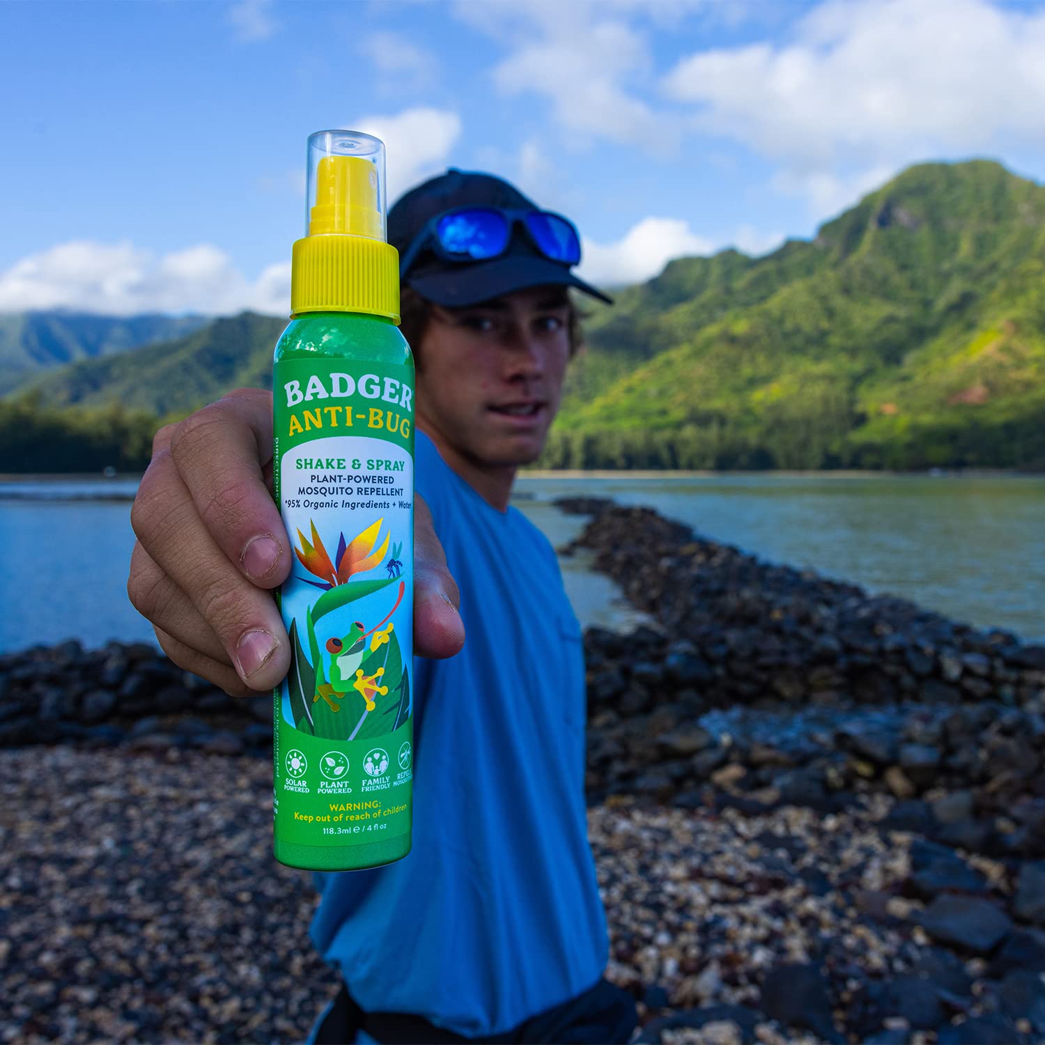 Badger travel-size spray ready for trips and quick protection