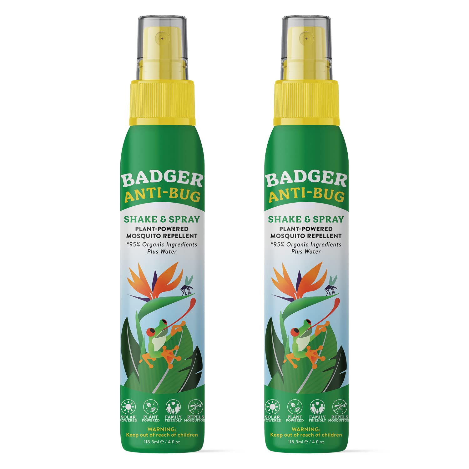 Badger Bug Spray two-pack front view for family outdoor protection