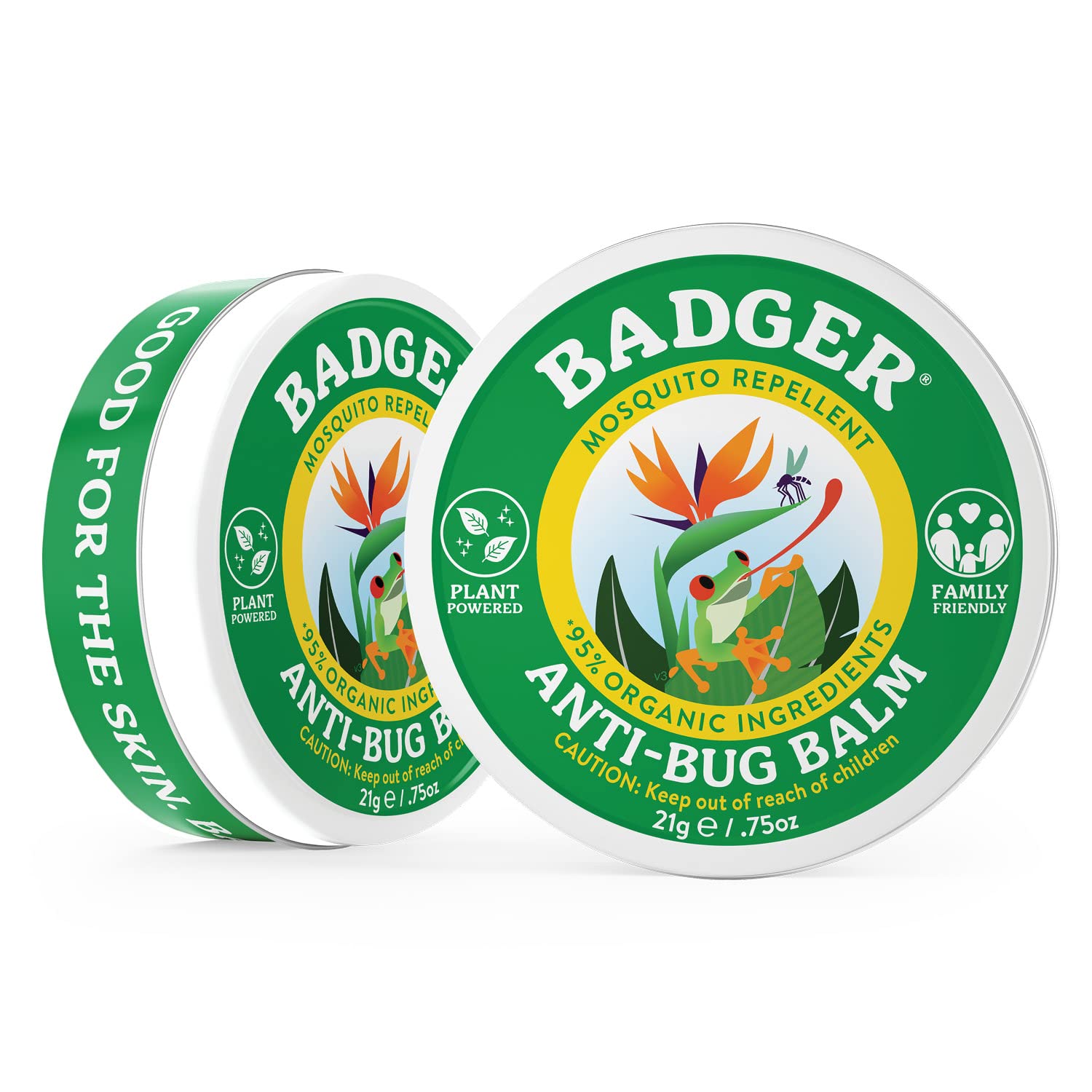 Lata de viaje de Badger, tamaño compacto y fácil de usar.