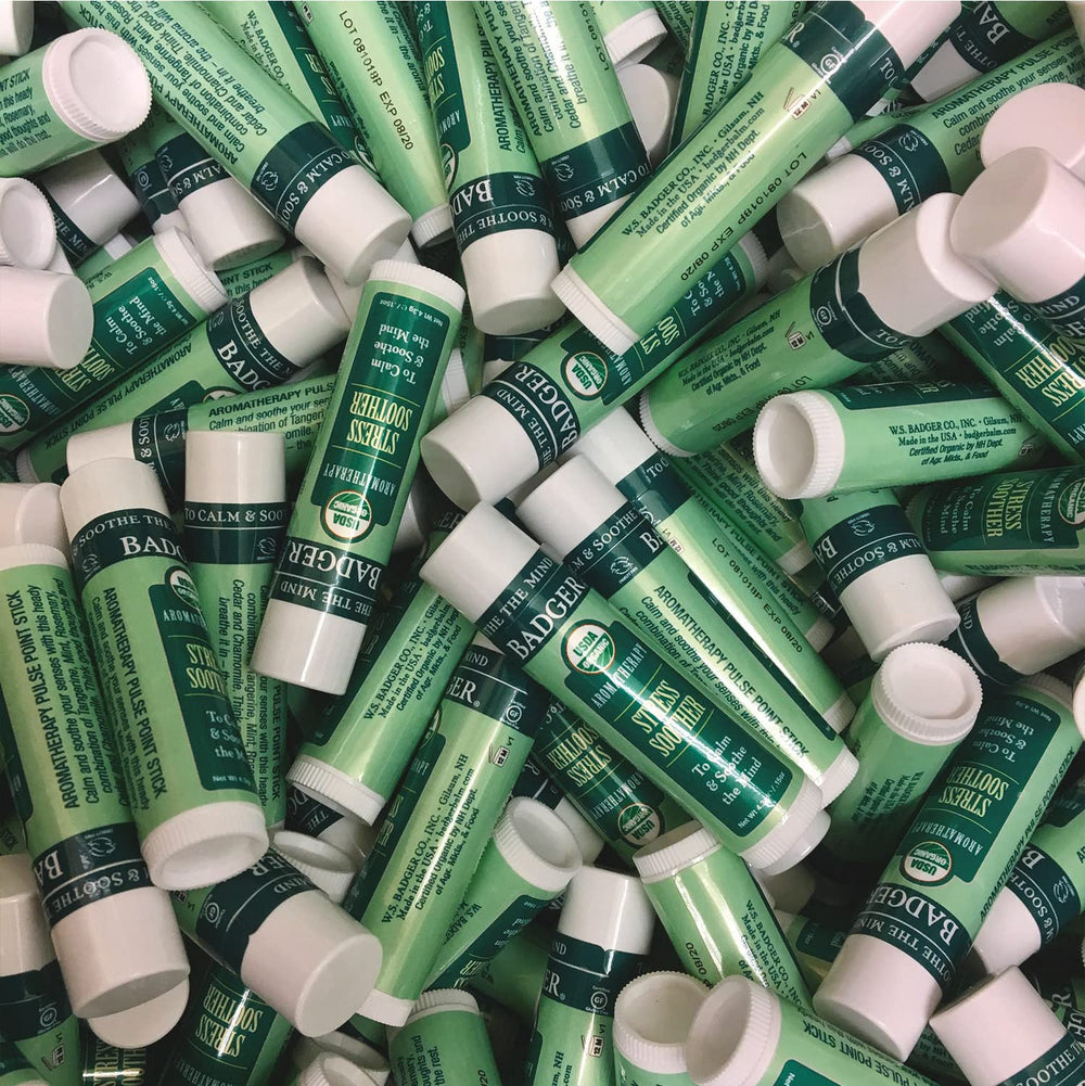 Badger Stress Soother Balm cedarwood mood-enhancing scent