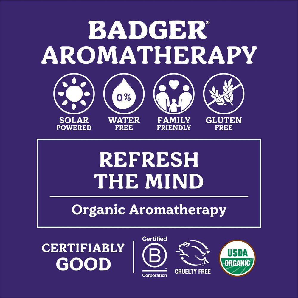 Badger Stress Soother Balm rosemary-tangerine-lavender calming aroma