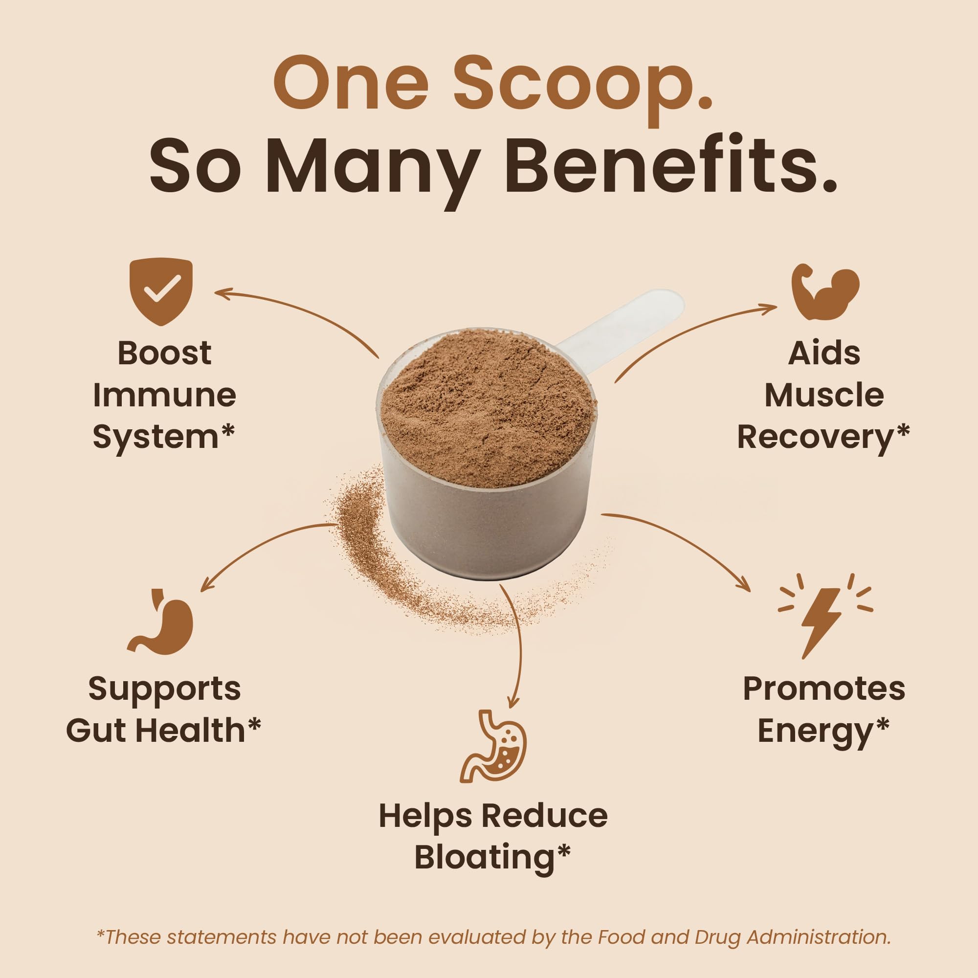 Baese Nutrition colostrum powder scoop ready for precise daily portions.