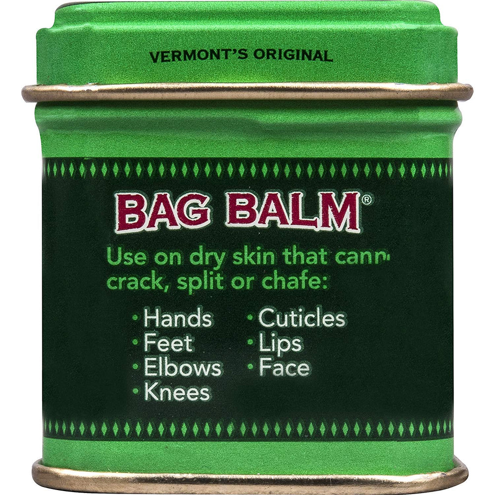 Bag Balm balsamo adecuado para mascotas y humanos para uso suave en piel.