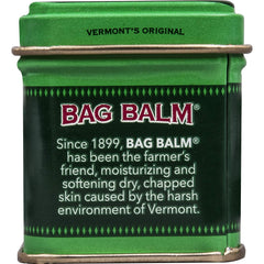 Bag Balm balsamo medicado para condiciones ásperas de la piel y rozaduras superficiales.
