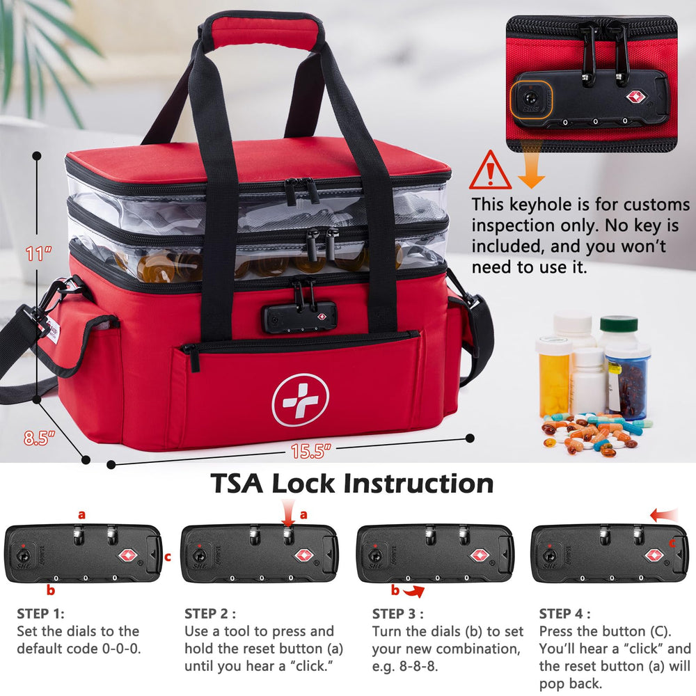 BAGSFY durable water-resistant exterior keeps meds protected during travel