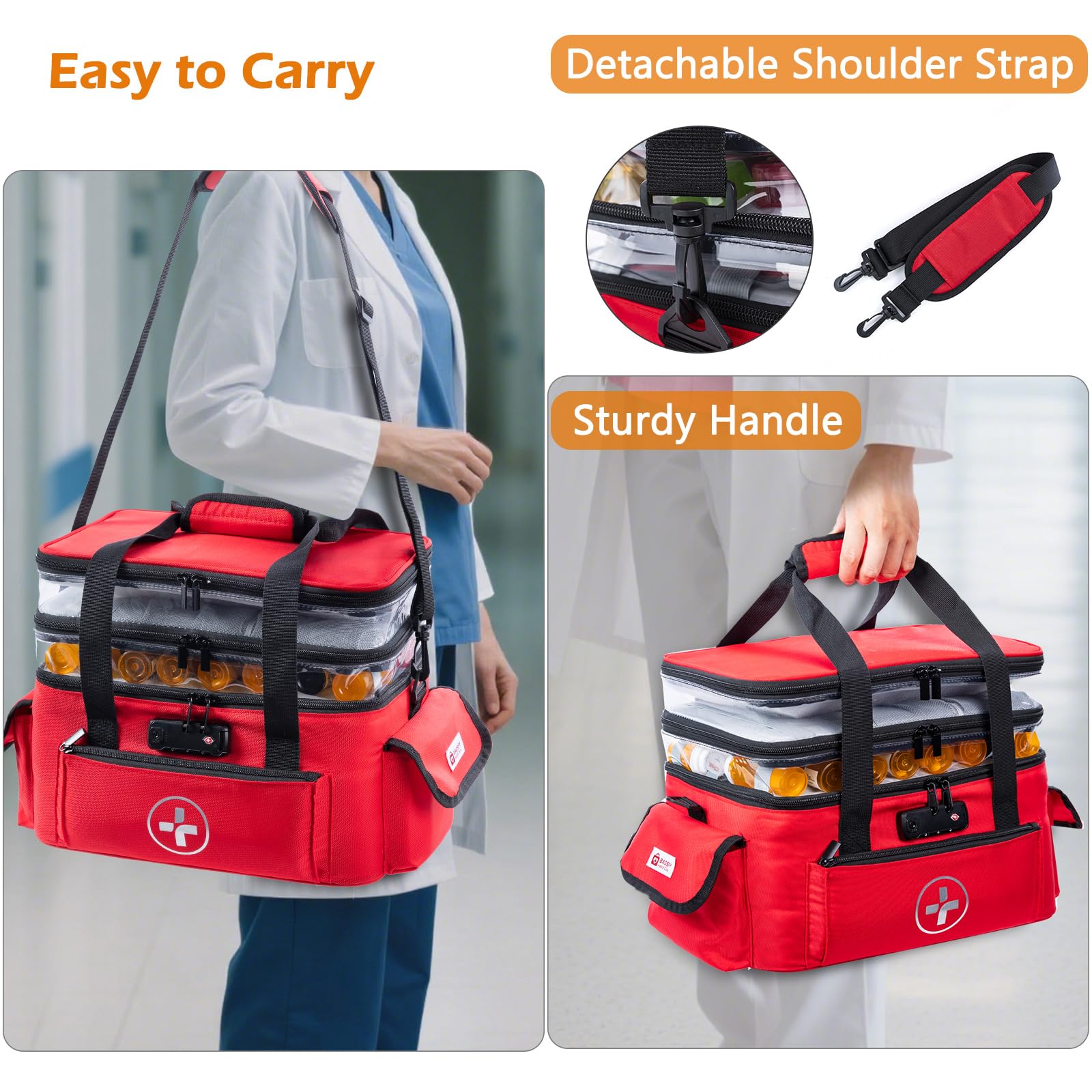 BAGSFY front and side pockets provide quick-access storage for essentials