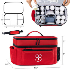 BAGSFY front zipper pocket for quick-access medical supplies.