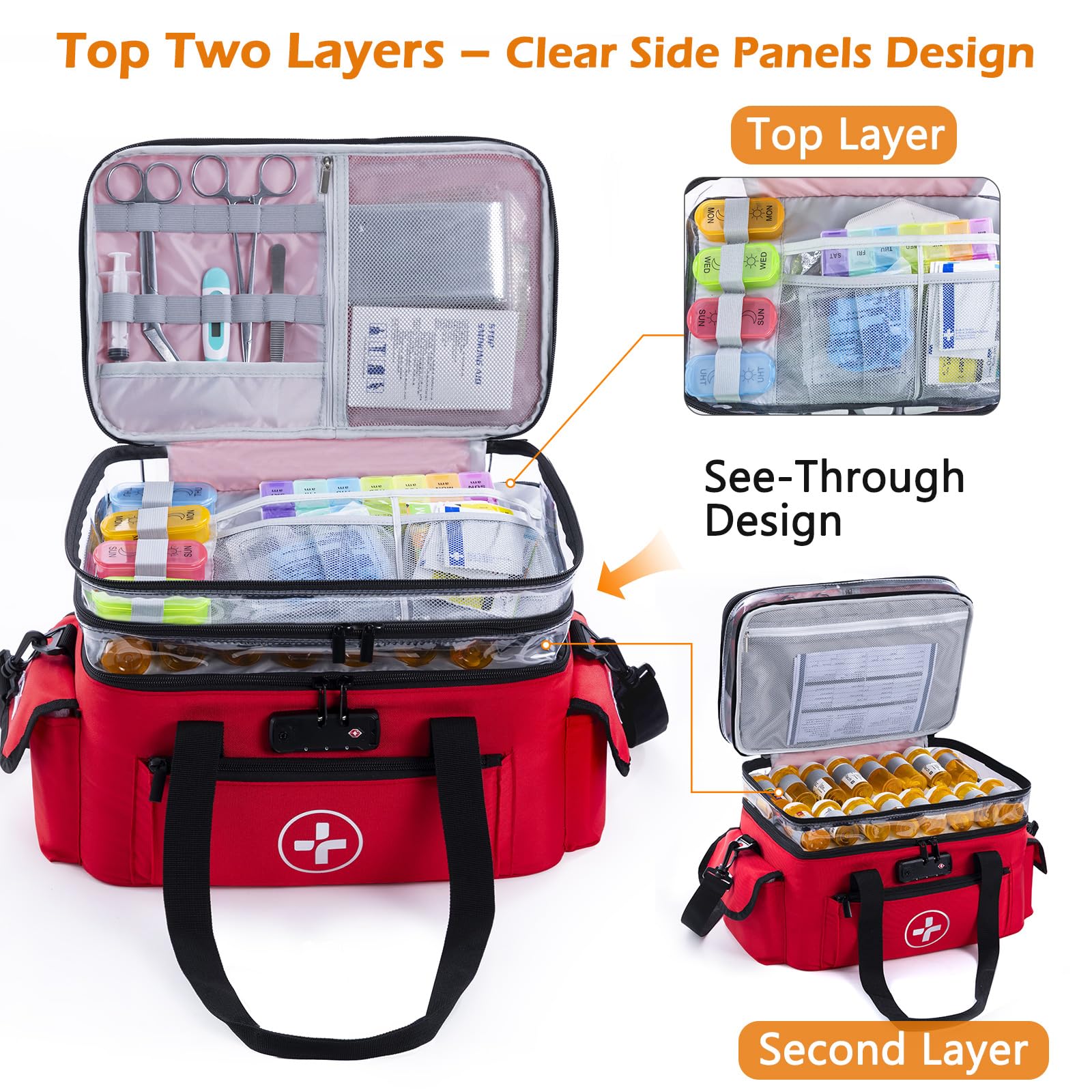 BAGSFY removable dividers offer flexible organization for bottles and supplies