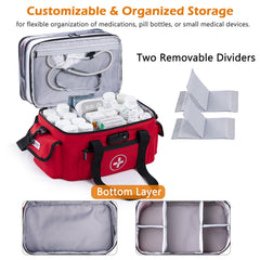 BAGSFY top two layers with clear panels simplify finding items at a glance