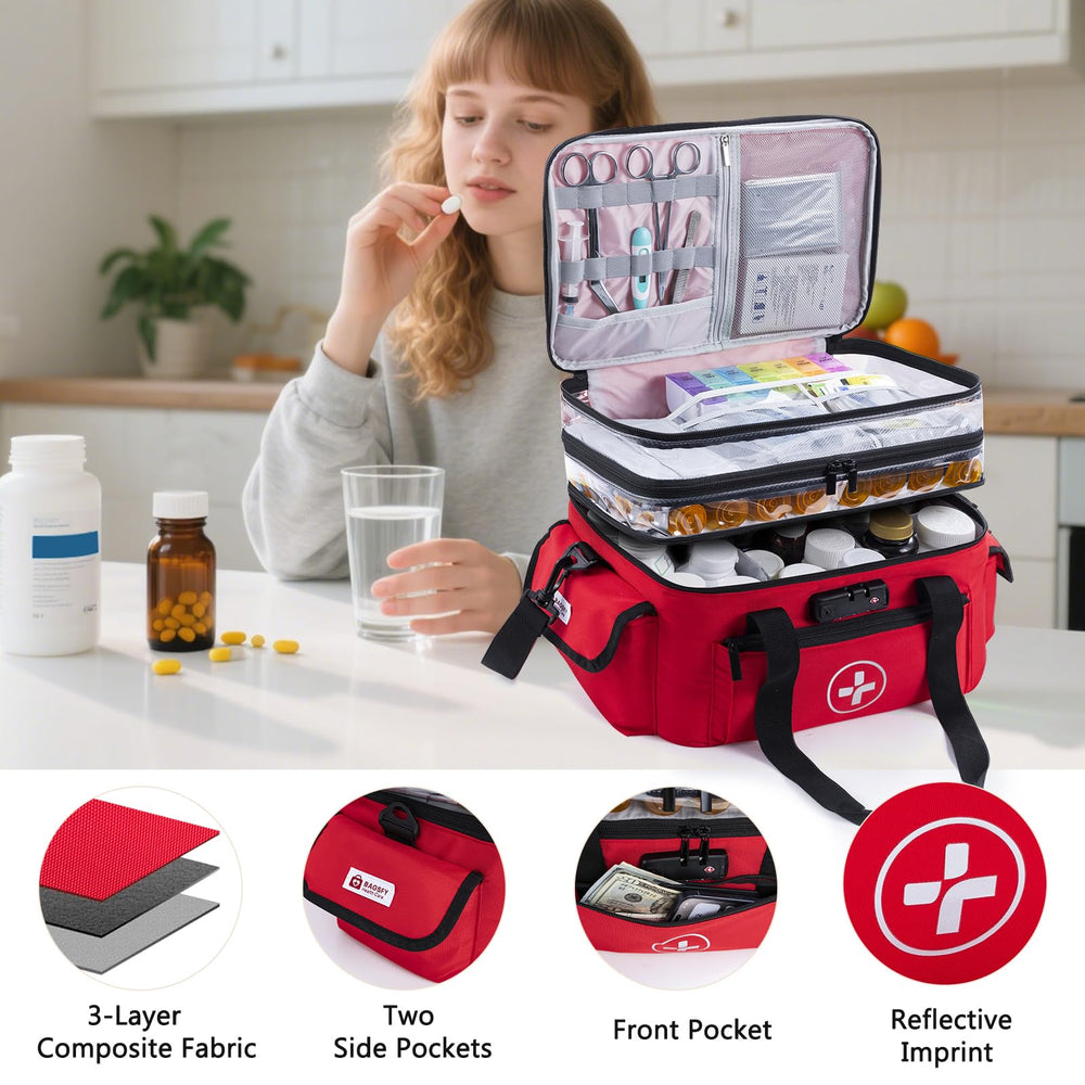 BAGSFY ideal for home and travel as a compact medicine kit