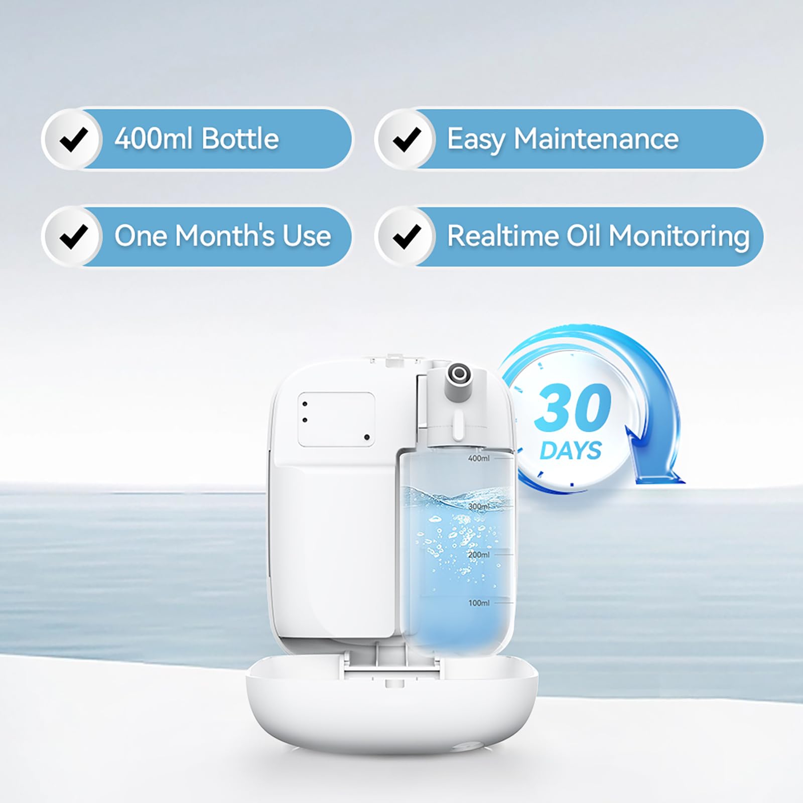 BAIESHIJI diffuser app control—bluetooth connectivity for fragrance customization.