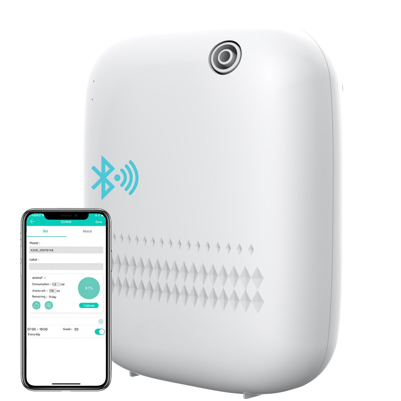 BAIESHIJI waterless diffuser front view—sleek design for calming home ambiance.