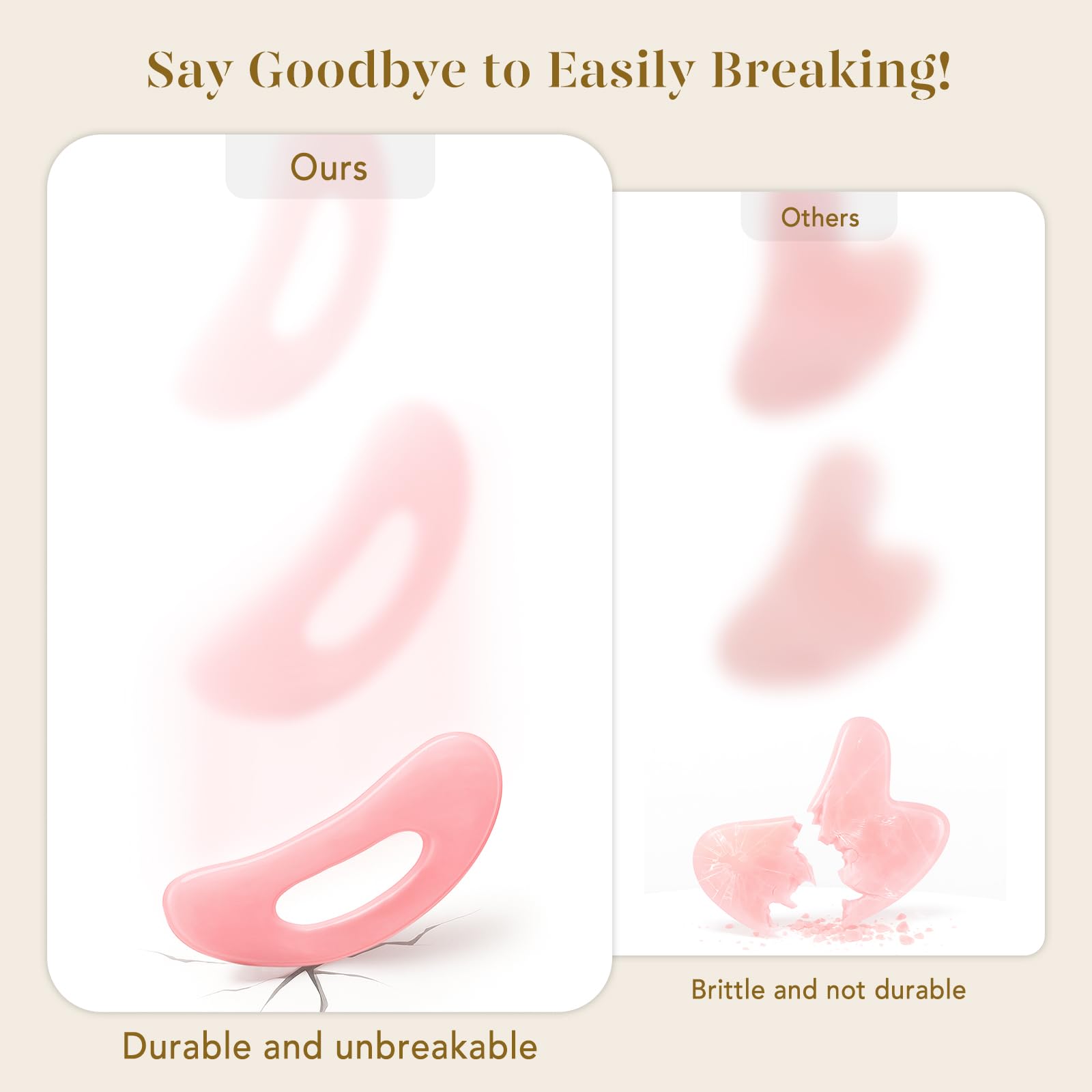 BAIMEI IcyMe gua sha resin is lightweight and portable.