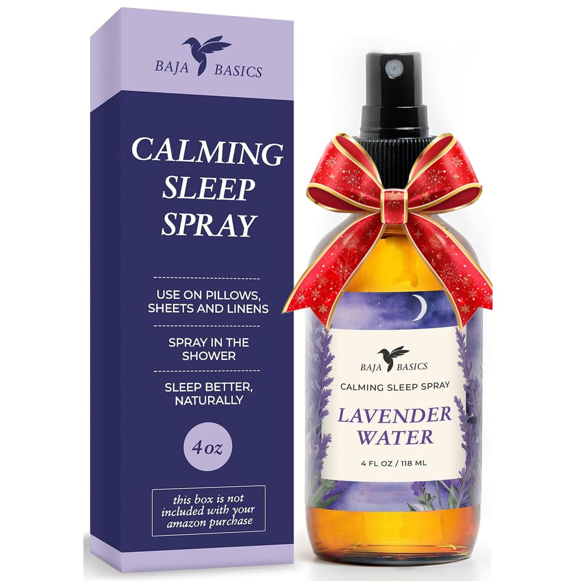 Baja Basics lavender sleep spray bottle ready to mist for deep relaxation