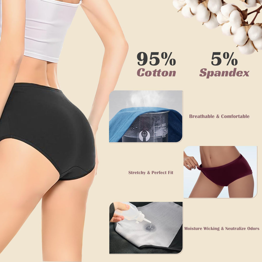 BAJISA incontinence underwear absorbent core image highlights quick-dry moisture control.
