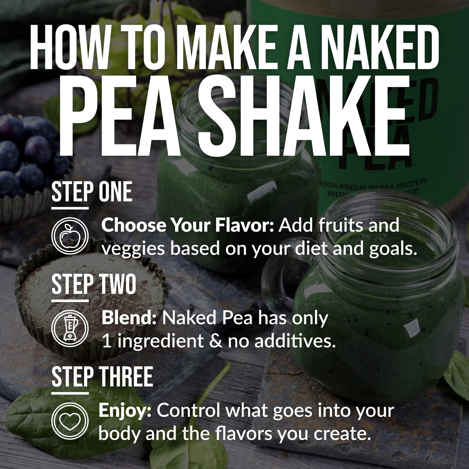 Baking batter with Naked Pea for protein boost