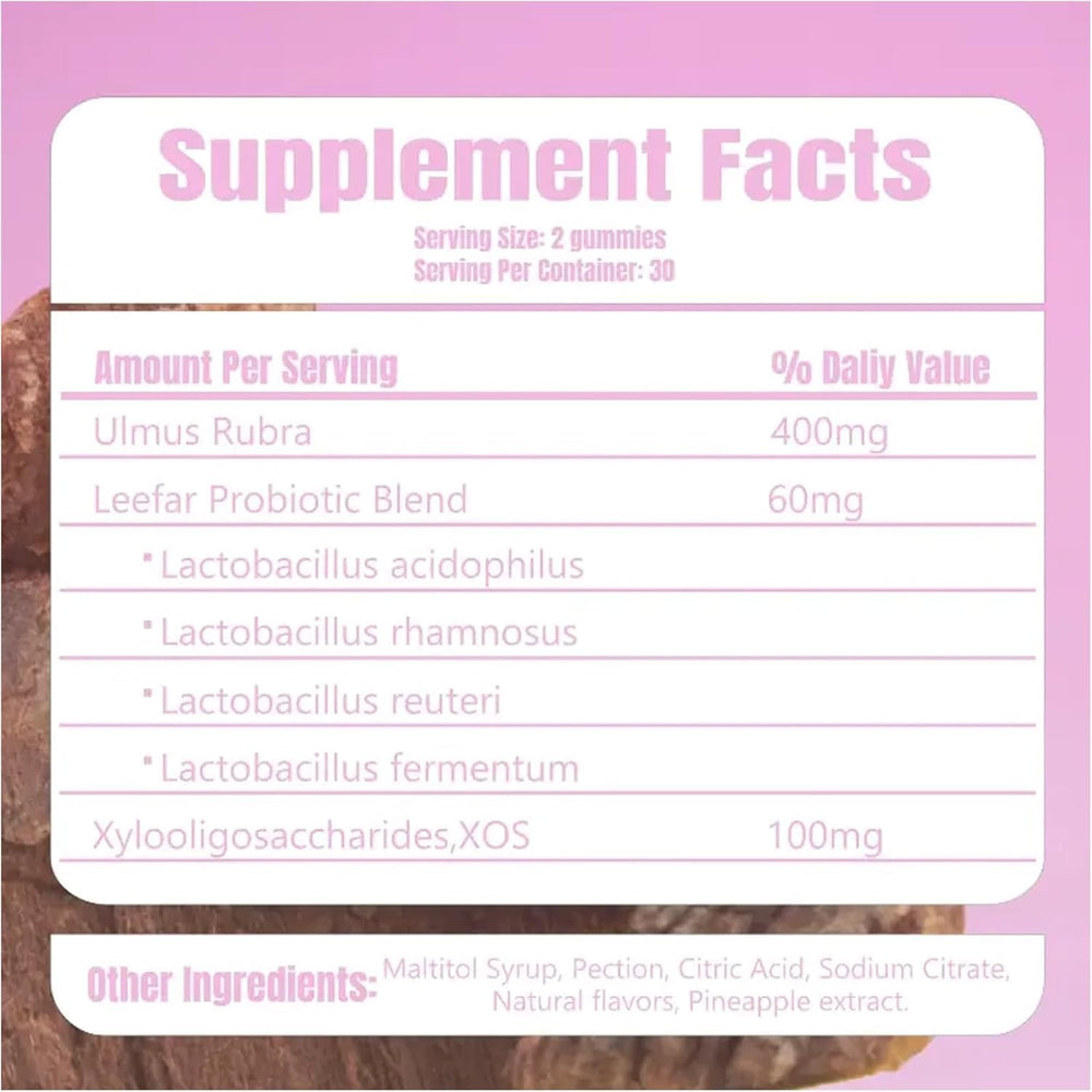 Bakong Her Juicy feminine probiotics gummies pineapple close-up showing tasty flavor.