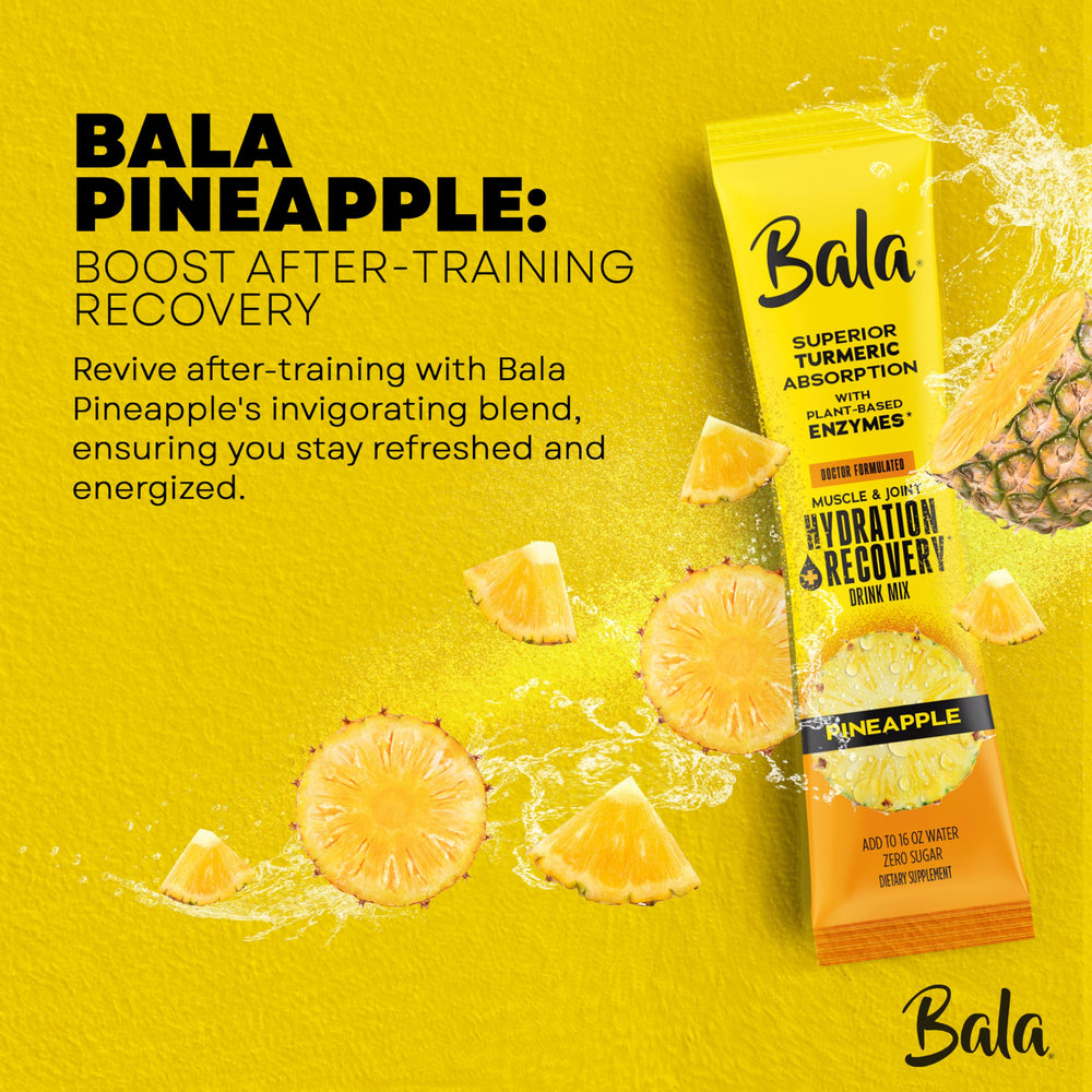 BALA Bromelain Papain Bala Enzyme Hydration packet assists muscle recovery after activity