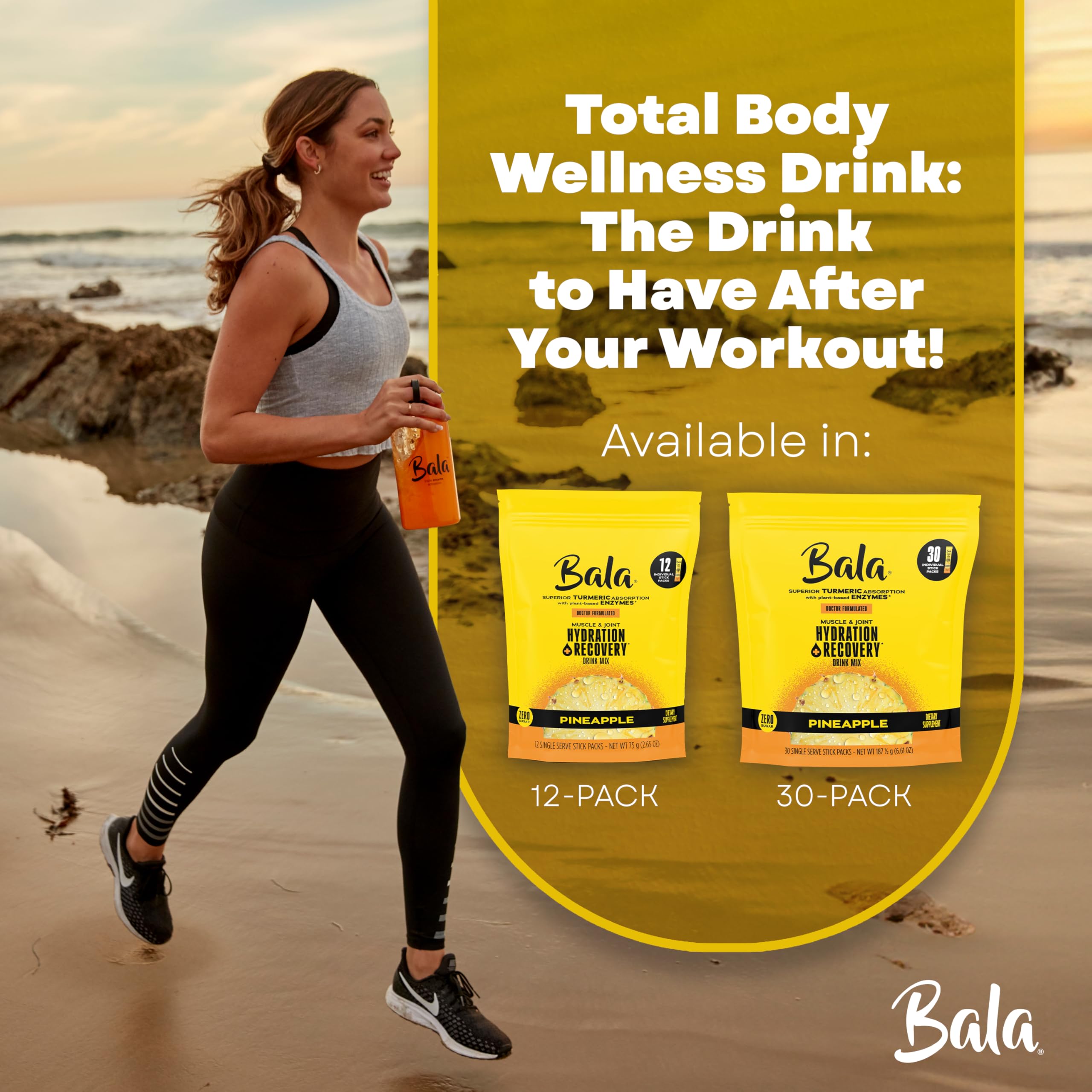BALA Sugar-free Pineapple Bala Hydration packet delivers refreshing taste without sugar