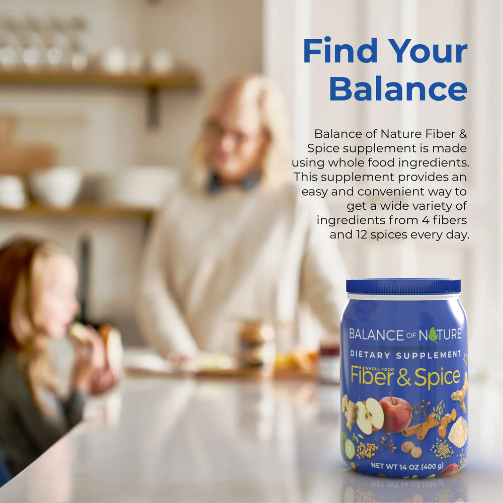 Balance of Nature whole apple and spices in a bowl visual suggests natural flavor.