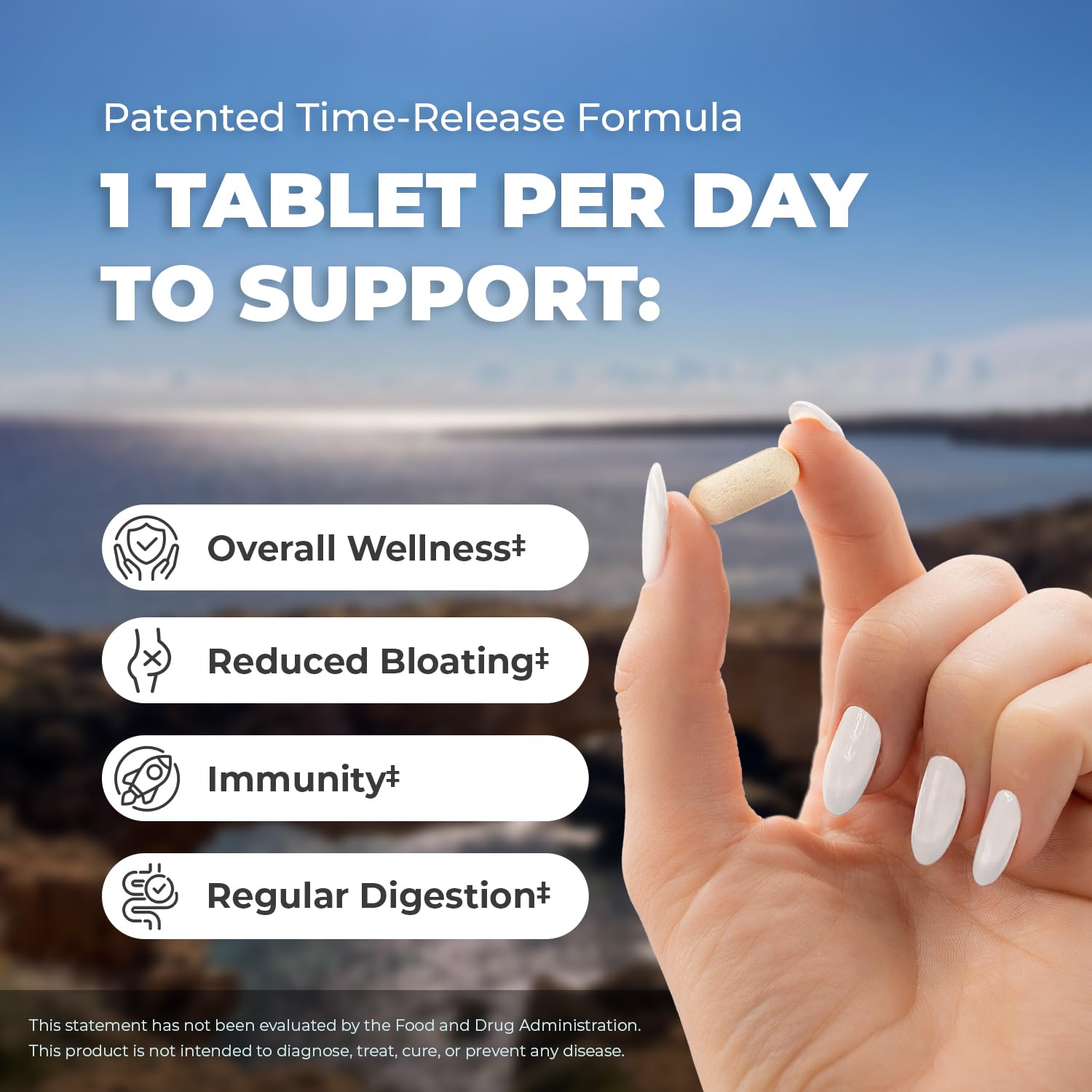 Balance ONE 12-strain formula label featuring key strains.
