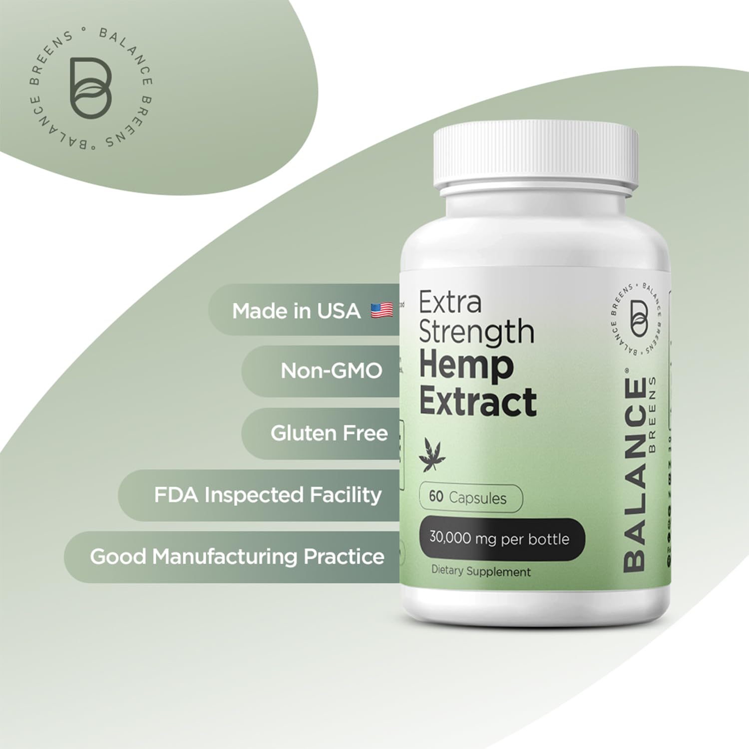 Balancebreens hemp extract capsules in a morning routine for steady focus.