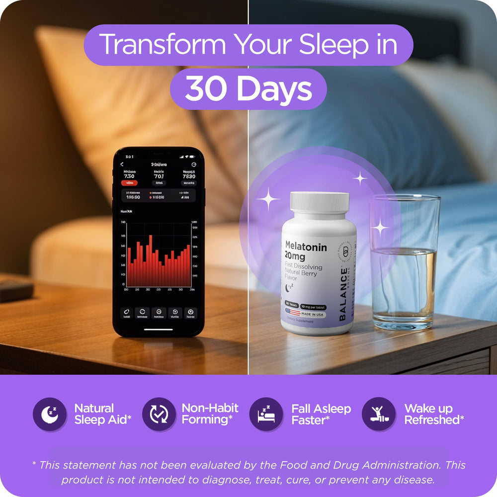USA-made Balancebreens packaging communicates trusted sleep aid quality.