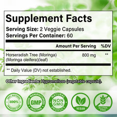 Balincer Moringa capsules depicted as a convenient energy-boosting plant-based option
