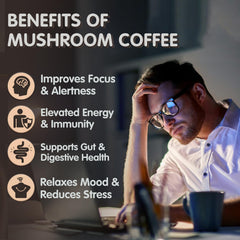 Balincer Mushroom Coffee served cold with ice for a refreshing lift