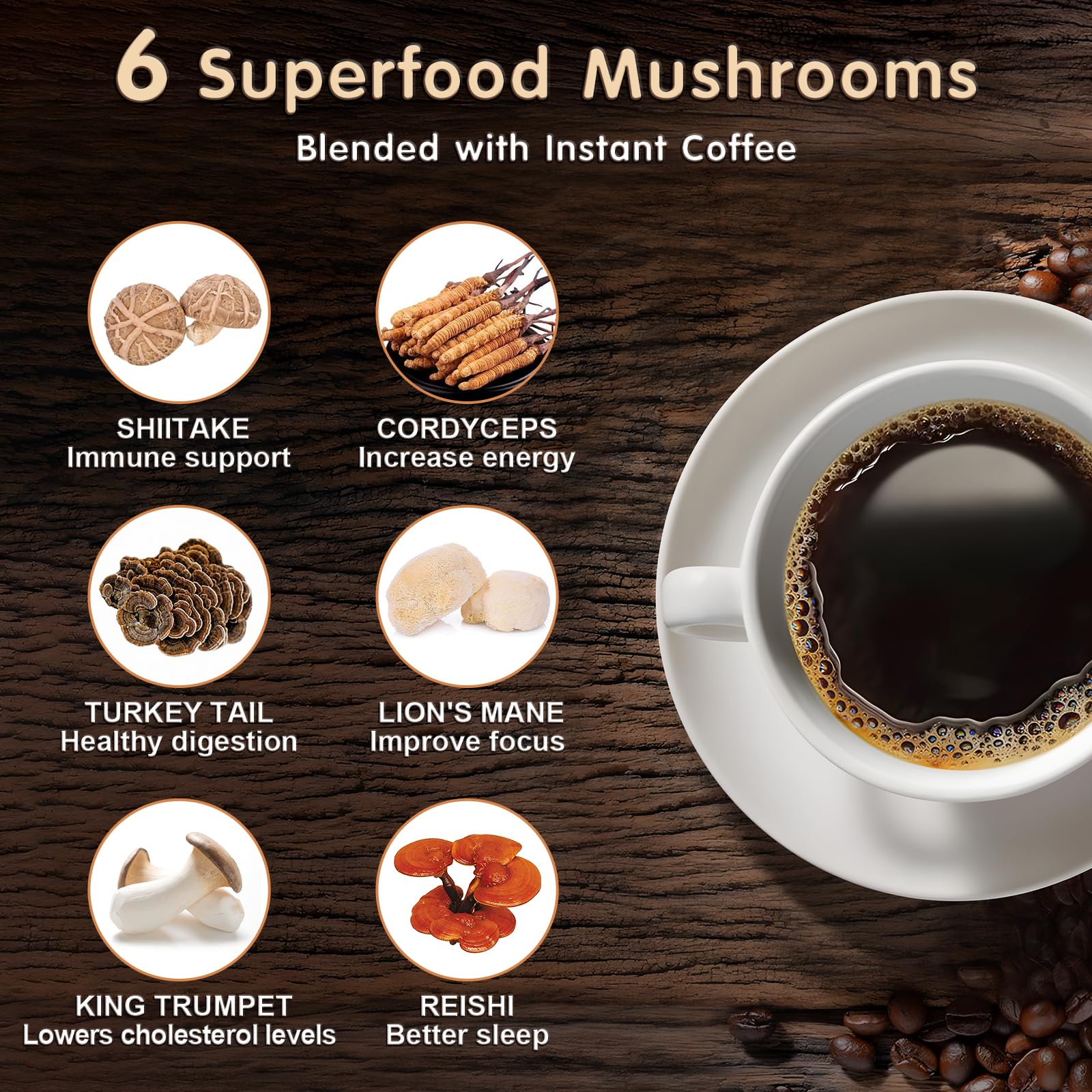 Balincer Mushroom Coffee instant-dispense allows quick cup preparation in seconds.