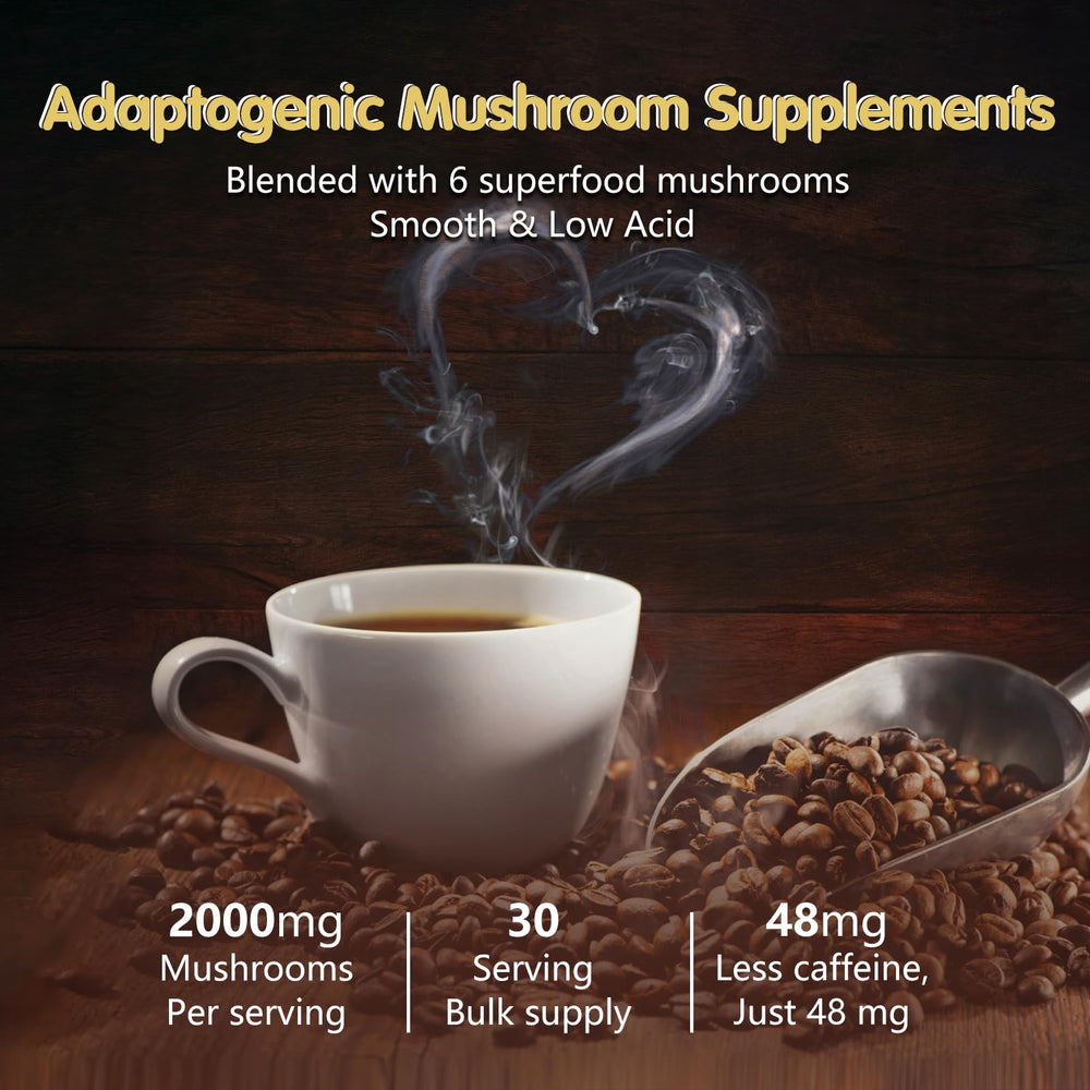 Balincer Mushroom Coffee with MCT oil and coconut milk for creaminess