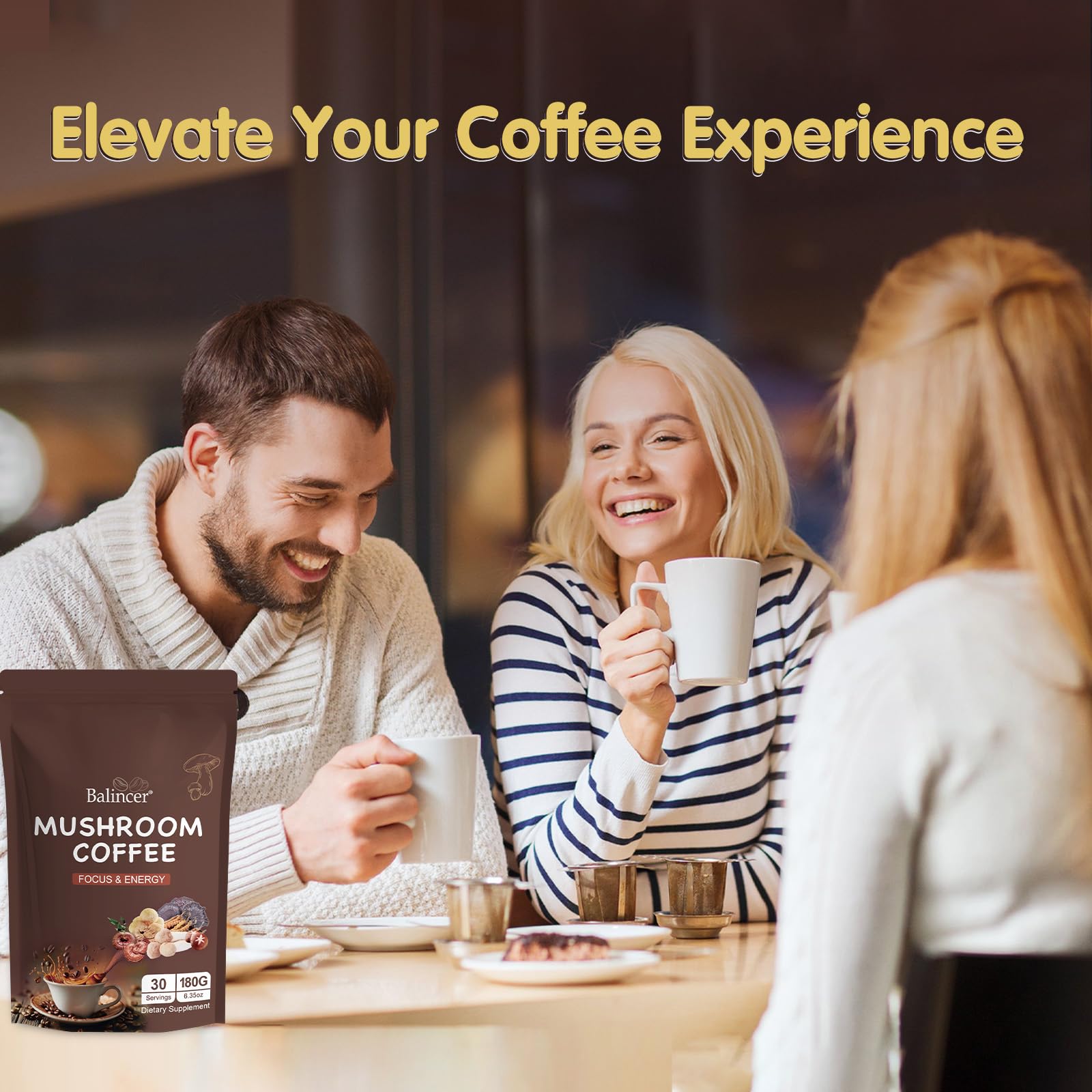 Balincer Mushroom Coffee morning routine suggests a steady, energized start