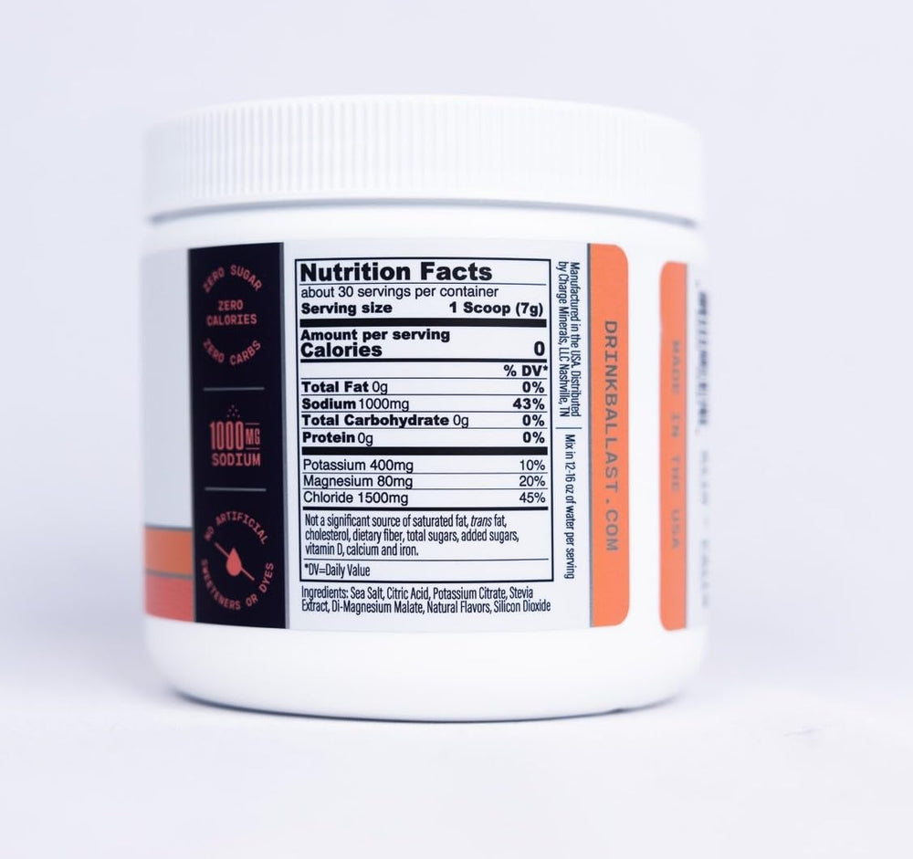 Ballast grapefruit dissolves in water to deliver flavor and electrolytes