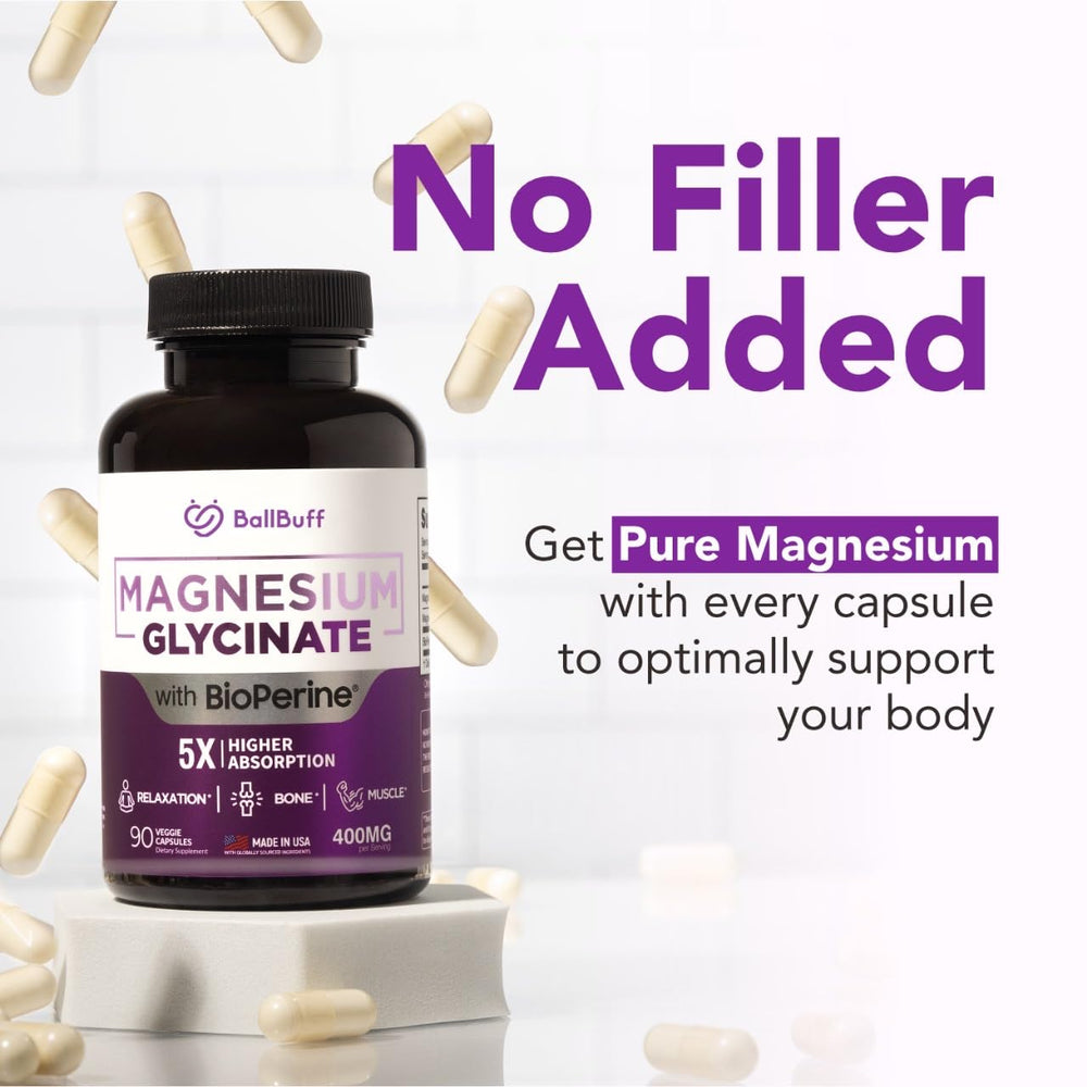 BallBuff nutrition facts card emphasizing purity and quality control