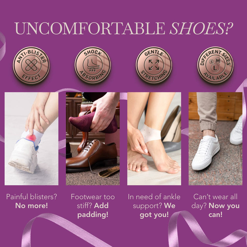 Ballotte medical-grade silicone heel pad delivers breathable, shock-absorbent protection