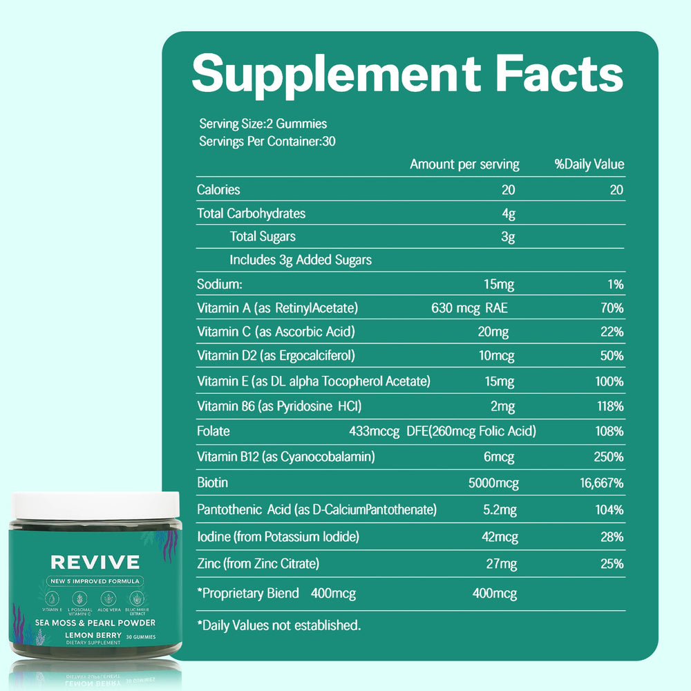 Balmbare Revive Gummies aloe vera gel slice implies soothing internal wellness