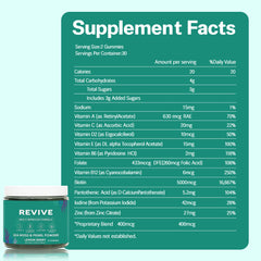 Balmbare Revive Gummies aloe vera gel slice implies soothing internal wellness