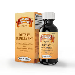 Balsamo Tchakowski bottle front for daily immune support.