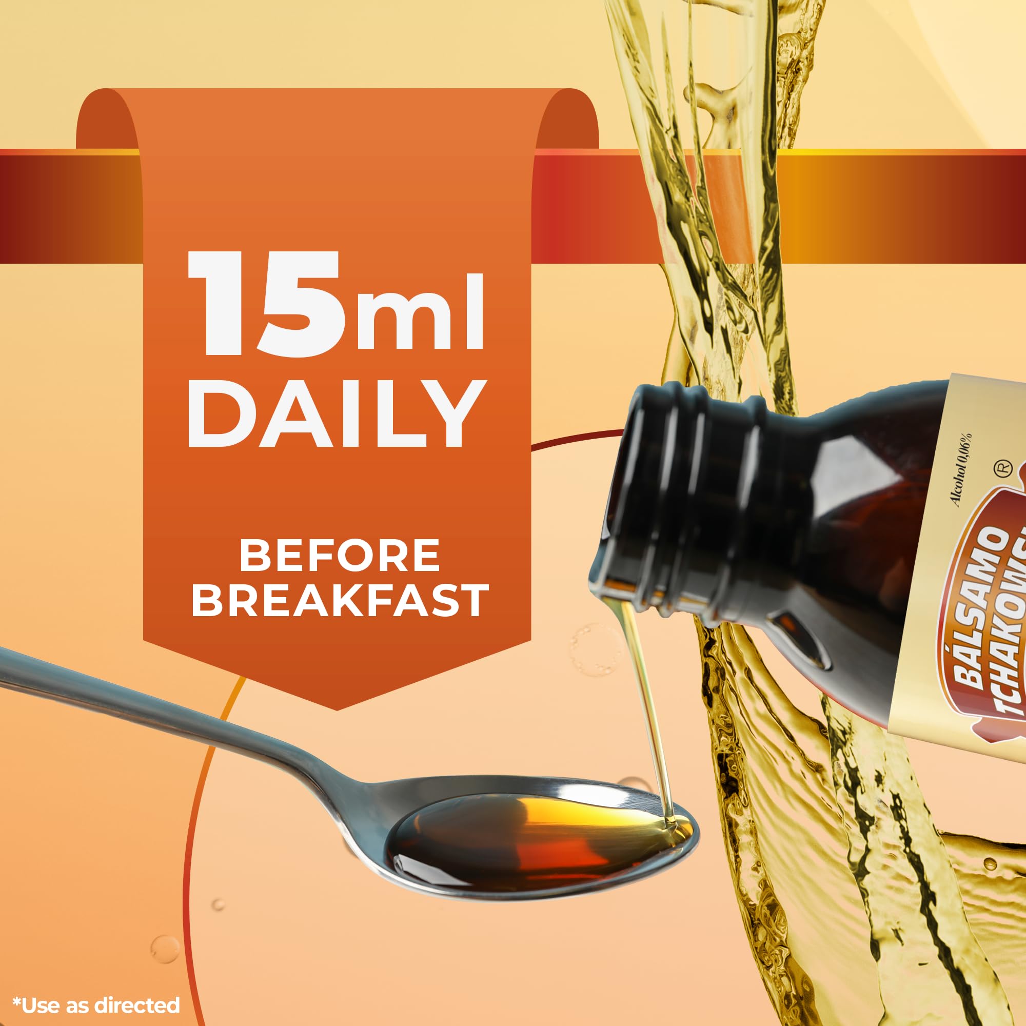 Balsamo Tchakowski packaging scene suggests convenient daily supplementation.