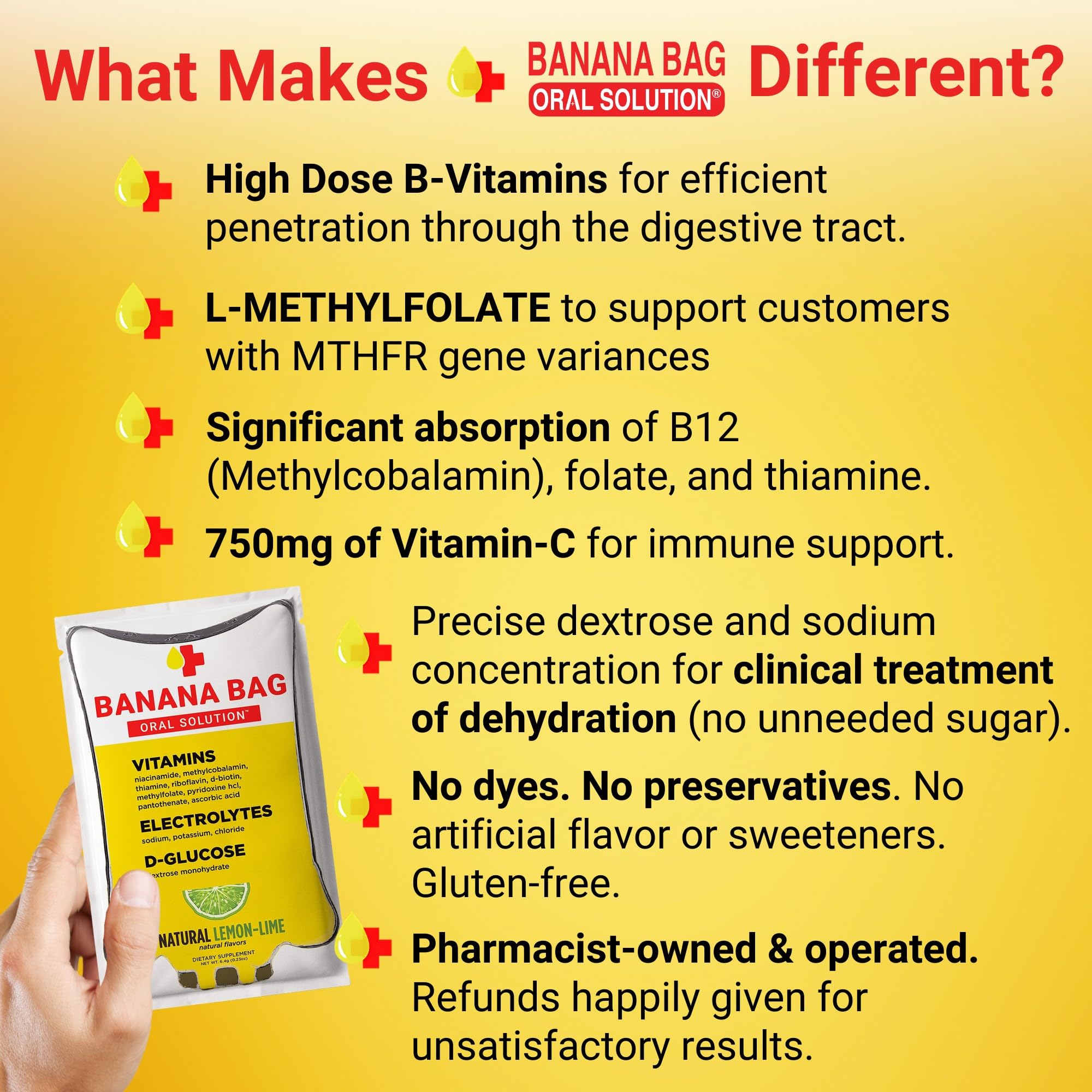 Banana Bag high-potency vitamin C for a revitalizing boost