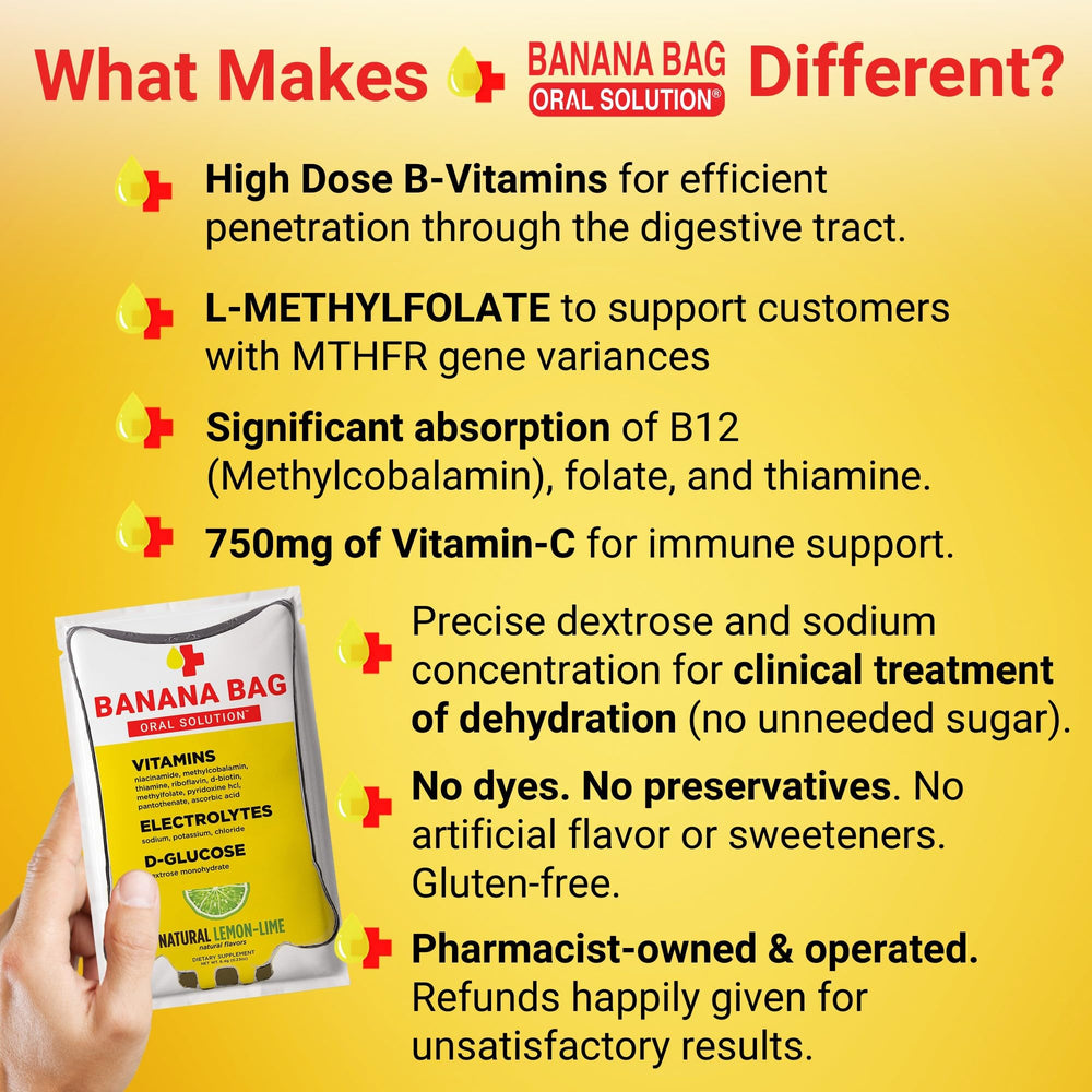 Banana Bag high-potency vitamin C for a revitalizing boost