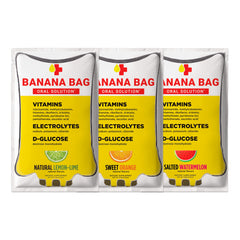 Banana Bag Orange flavor packet ready to mix for a refreshing hydration boost on the go.
