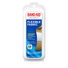 Band-Aid Brand Bandage con tejido flexible para viaje y uso diario