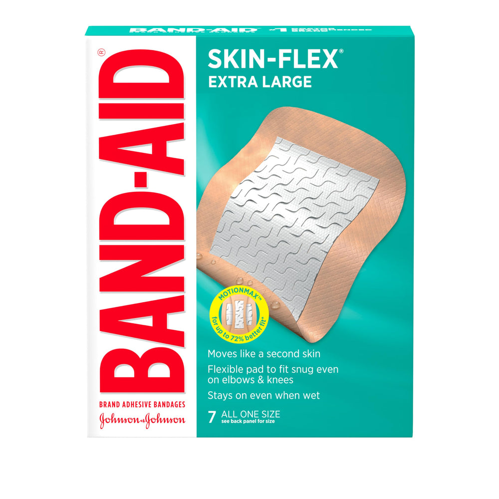 Band-Aid Brand Skin-Flex tecnología MotionMax se expande para un ajuste cómodo.