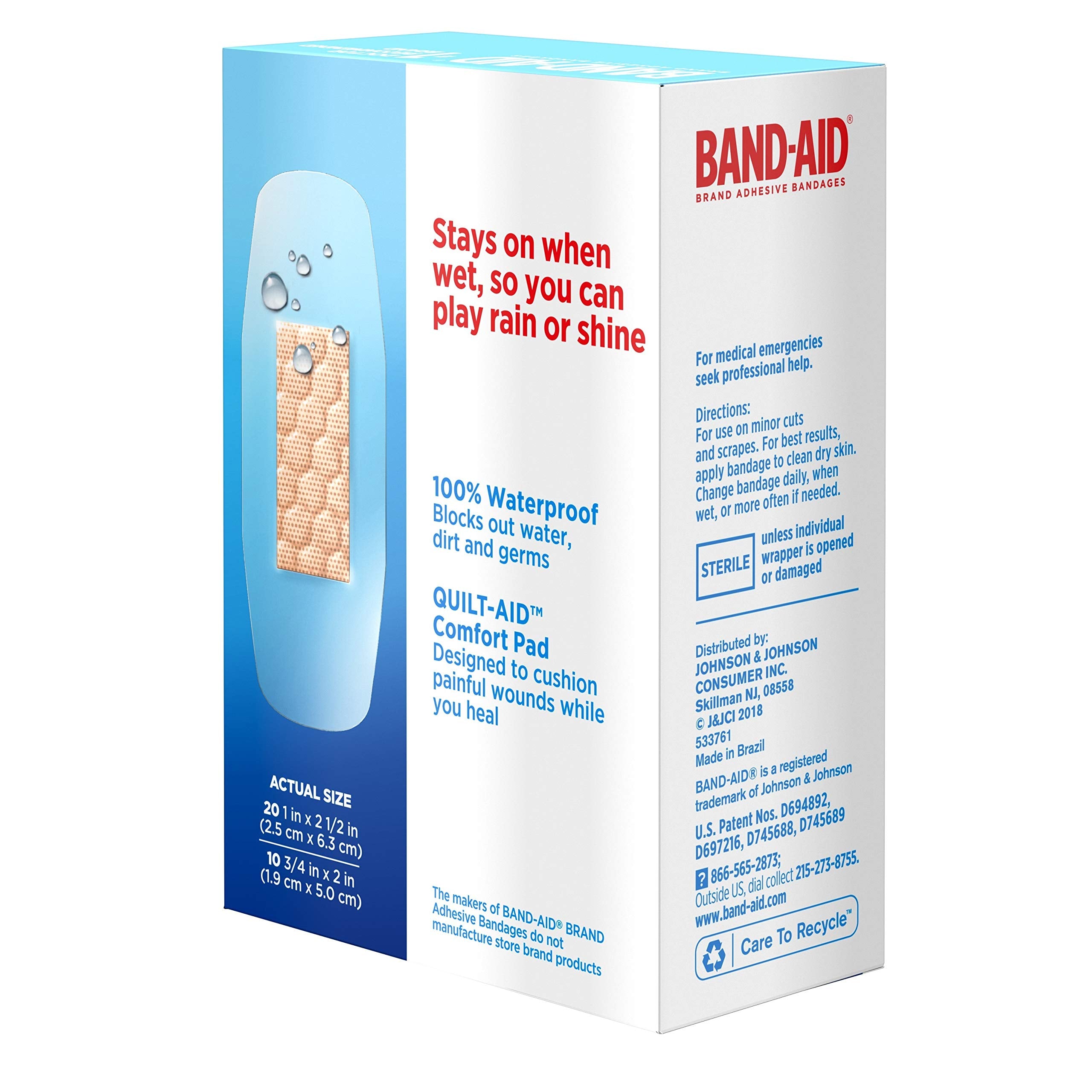 Band-Aid Water Block: opción de cuidado de heridas para uso cotidiano.