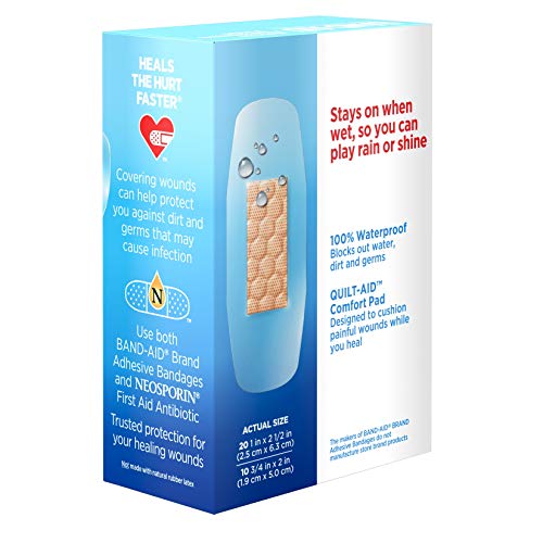 Band-Aid Water Block: diseño claro y discreto para uso visible mínimo.