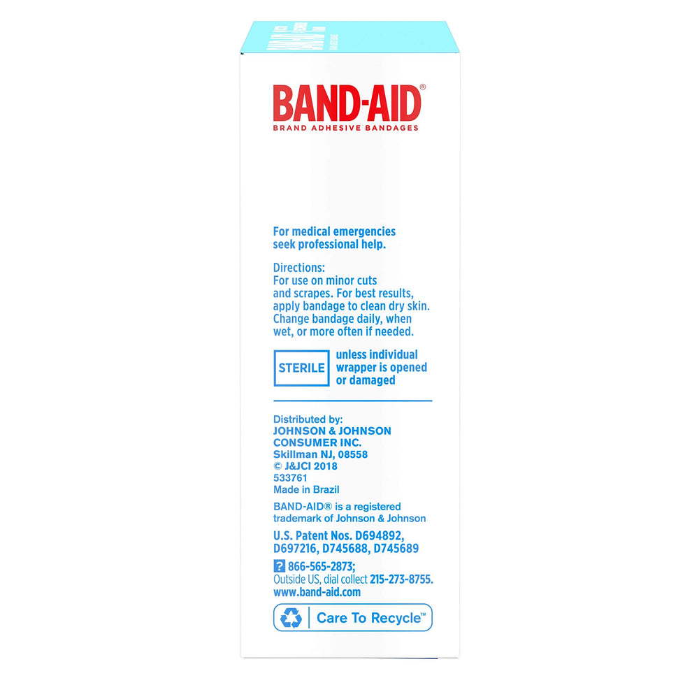 Band-Aid Water Block: retirada fácil sin residuo.