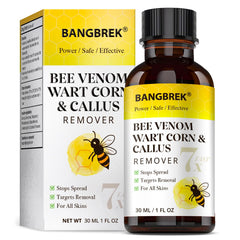 Bangbrek Bee Venom Wart Remover bottle with precision applicator for at-home treatment.
