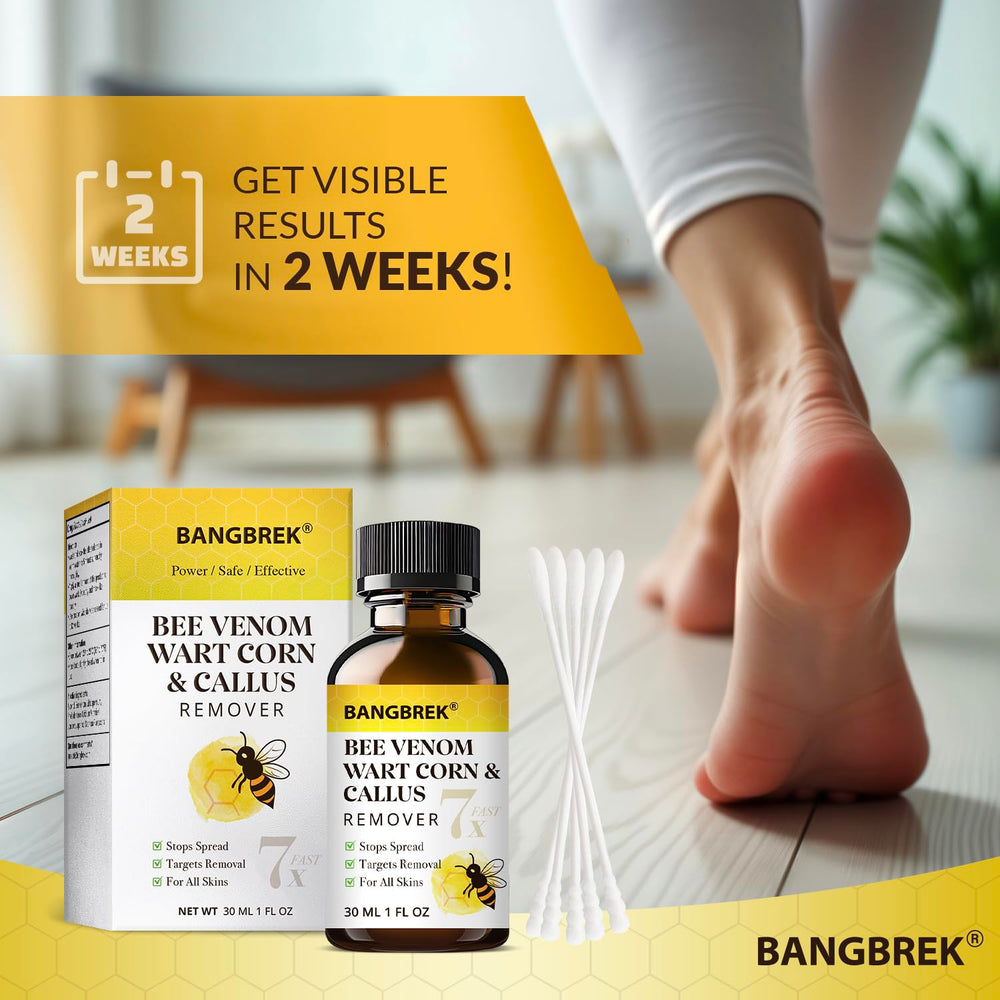 Bangbrek Bee Venom Wart Remover packaging highlights maximum strength salicylic acid formula.