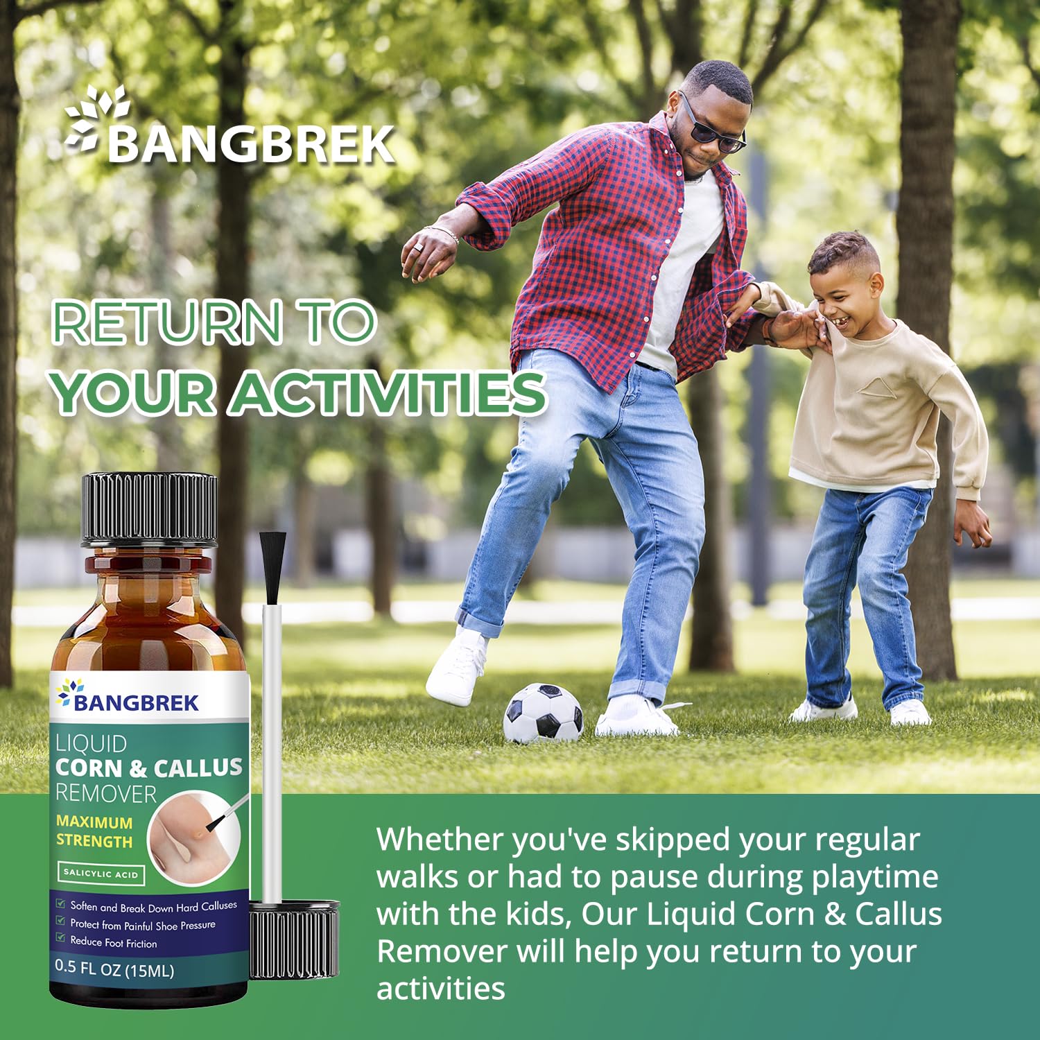 Bangbrek safe liquid remover supports daily foot care.